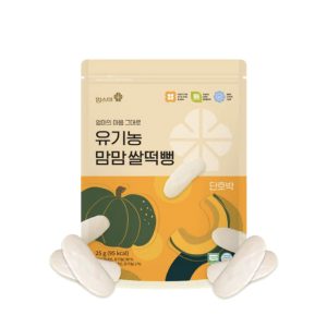 유기농 쌀떡뻥(단호박) <div style="font-size: 15px; color: #808080;  line-height: 1.1em;"><small>organic rice cake puff (squash)</small></div>