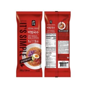 한상 비빔국수(소스포함)<div style="font-size: 15px; color: #808080;  line-height: 1.1em;"><small>spicy noodle with sauce</small></div>