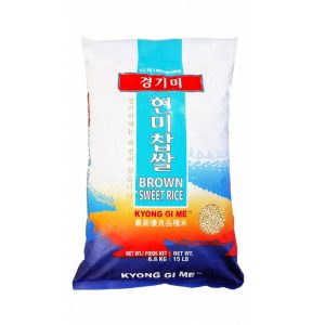 경기미 현미찹쌀 15LB<div style="font-size: 15px; color: #808080;  line-height: 1.1em;"><small>kyunggiml sweet brown ricw</small></div>