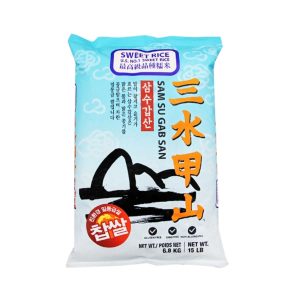 삼수갑산 찹쌀 15LB<div style="font-size: 15px; color: #808080;  line-height: 1.1em;"><small>samsu sweet rice</small></div>
