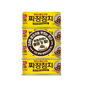 동원 짜장참치캔 4번들 90g <div id="product-title-en">  black bean sauce tuna (4bundle)</div>
