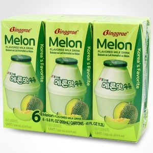 [빙그레] 메론맛우유 200ml * 6<div id="product-title-en">[Binggrae] Melon Flavored Milk 200ml * 6</div>