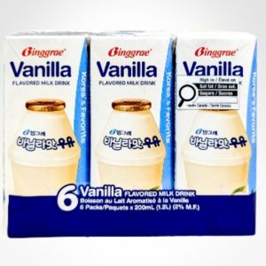 [빙그레] 바닐라맛우유 200ml * 6<div id="product-title-en">[Binggrae] Vanilla Flavored Milk 200ml * 6</div>
