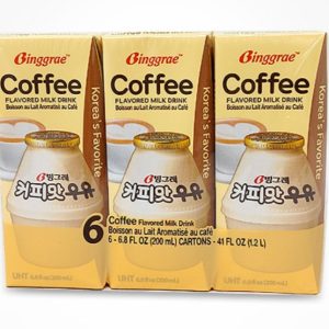 [빙그레] 커피맛우유 200ml * 6<div id="product-title-en">[Binggrae] Coffee Flavored Milk 200ml * 6</div>
