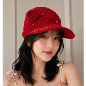 니트 바이저 햇 (빨강)<div id="product-title-en">Knitted Visor Hat (Red)</div>